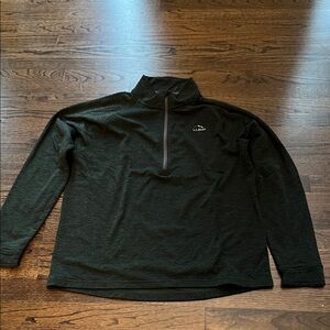 LL Bean Green Quarter-Zip Men’s Pullover